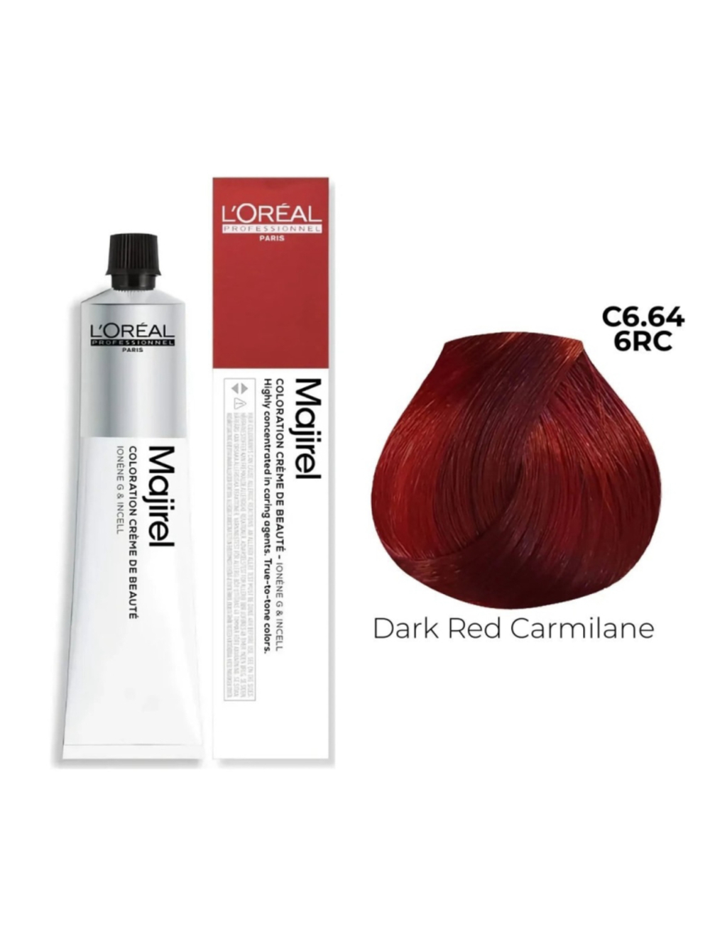 New L’Oreal Professional Hair Color Majirel Dark Red Copper Blonde C6.64 6RC